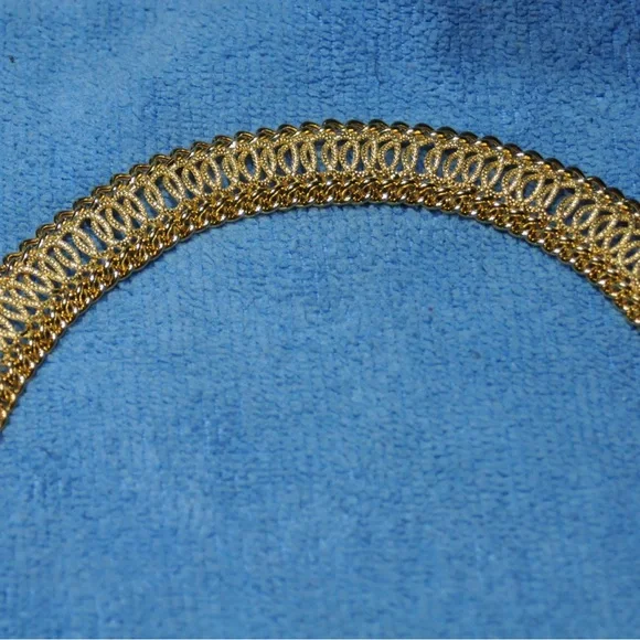 14K Solid Yellow Gold Flexible Link Mesh Bracelet - Picture 6 of 16